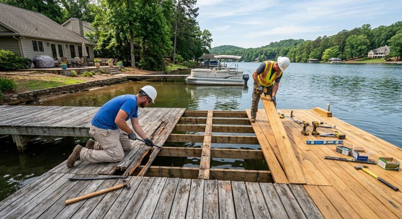 Dock Wood Replacement in Overland Park, KS