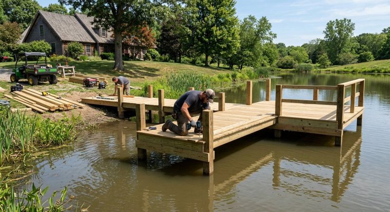 Pond Dock Construction in Kansas City, MO