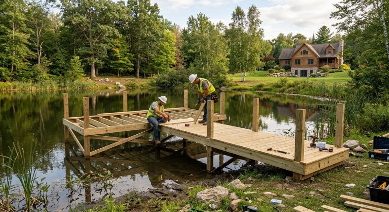Pond Dock Installation in Denver, CO