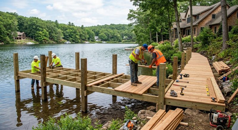 Pond Dock Installation in Denver County, CO