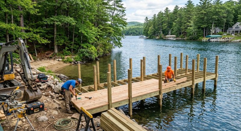 Wood Dock Installation in Denver County, CO